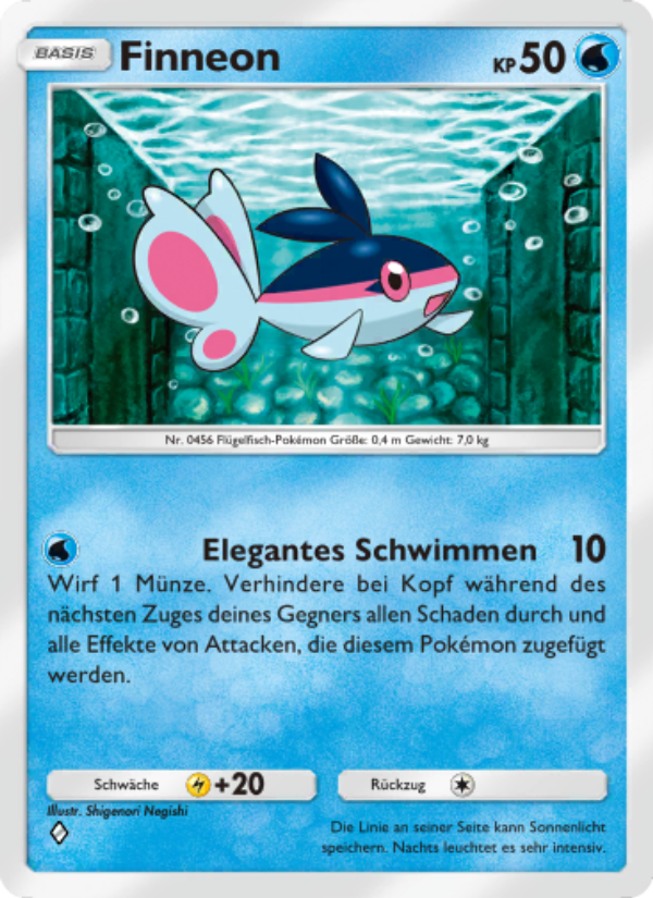 Finneon 042 — Space-Time Smackdown (German Pokémon TCG card)