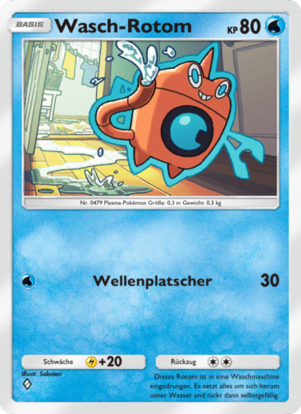 Wasch-Rotom 047 — Space-Time Smackdown (German Pokémon TCG card)