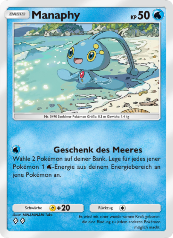 Manaphy 050 — Space-Time Smackdown (German Pokémon TCG card)