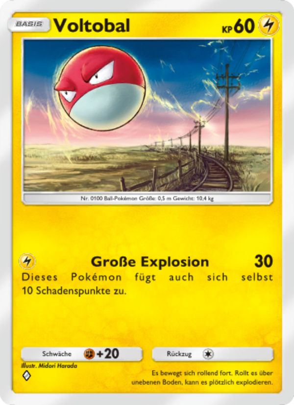 Voltobal 054 — Space-Time Smackdown (German Pokémon TCG card)