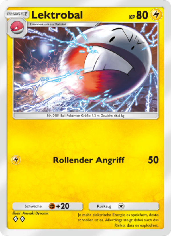 Lektrobal 055 — Space-Time Smackdown (German Pokémon TCG card)