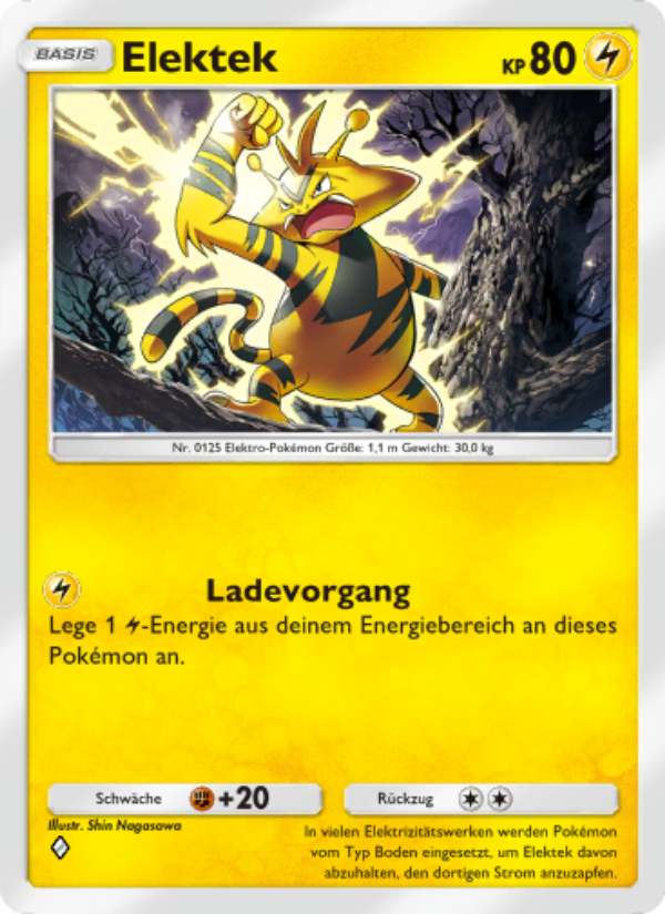Elektek 056 — Space-Time Smackdown (German Pokémon TCG card)