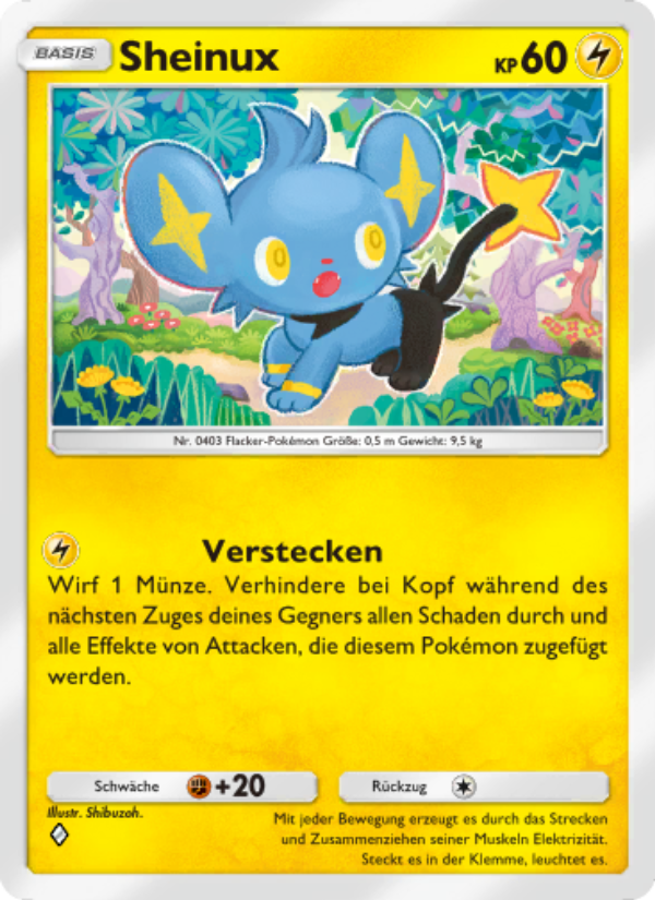 Sheinux 058 — Space-Time Smackdown (German Pokémon TCG card)