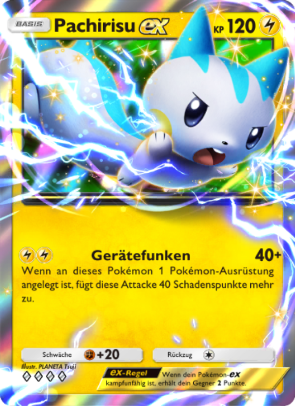 Pachirisu-ex 061 — Space-Time Smackdown (German Pokémon TCG card)