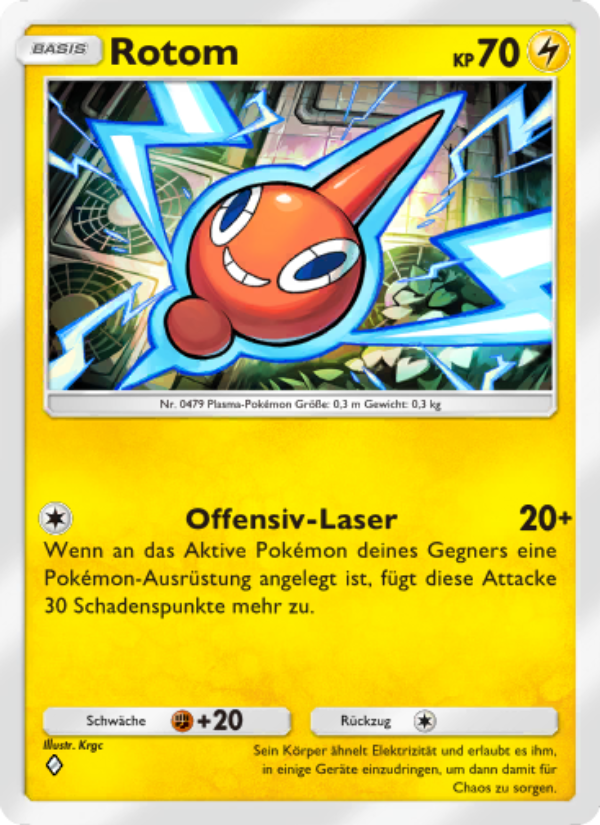 Rotom 062 — Space-Time Smackdown (German Pokémon TCG card)