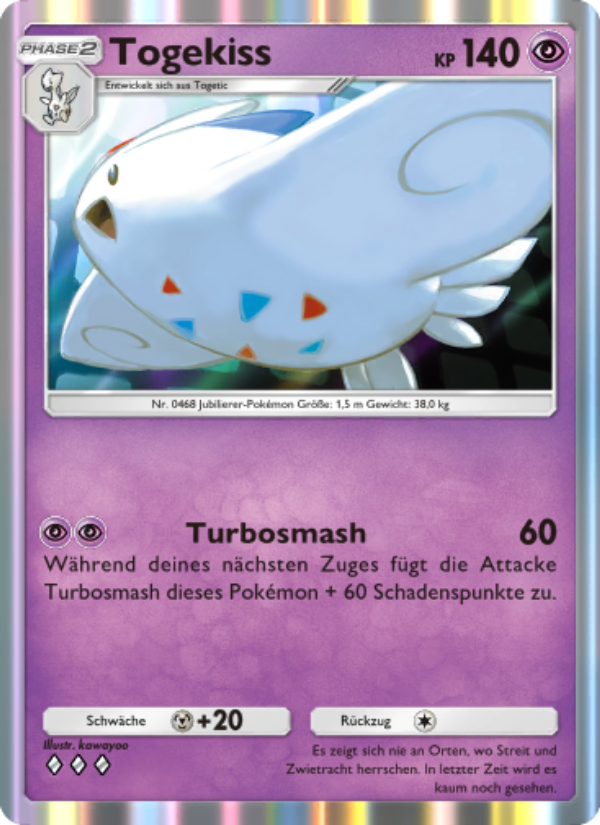 Togekiss 065 — Space-Time Smackdown (German Pokémon TCG card)