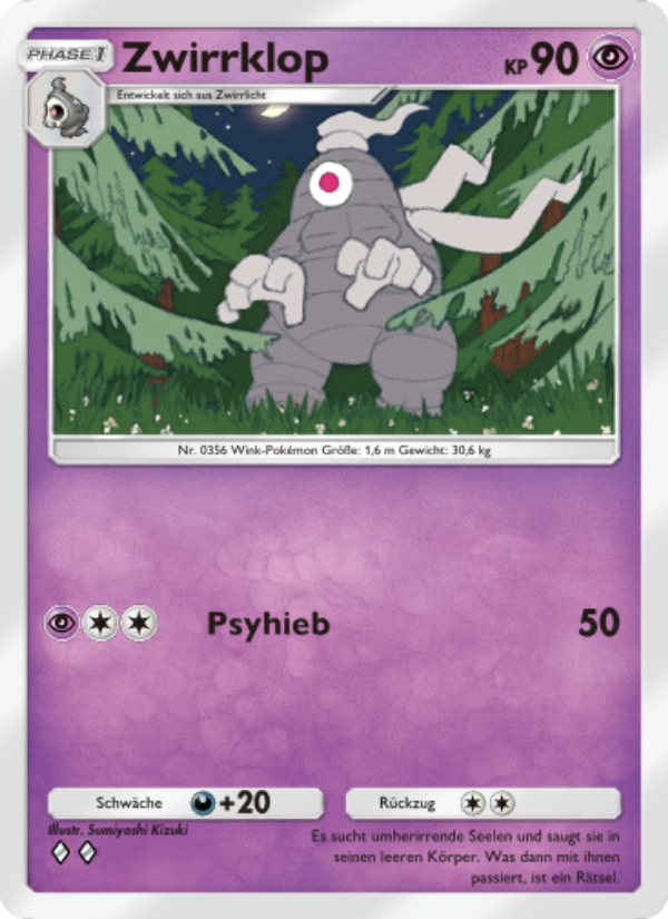 Zwirrklop 071 — Space-Time Smackdown (German Pokémon TCG card)