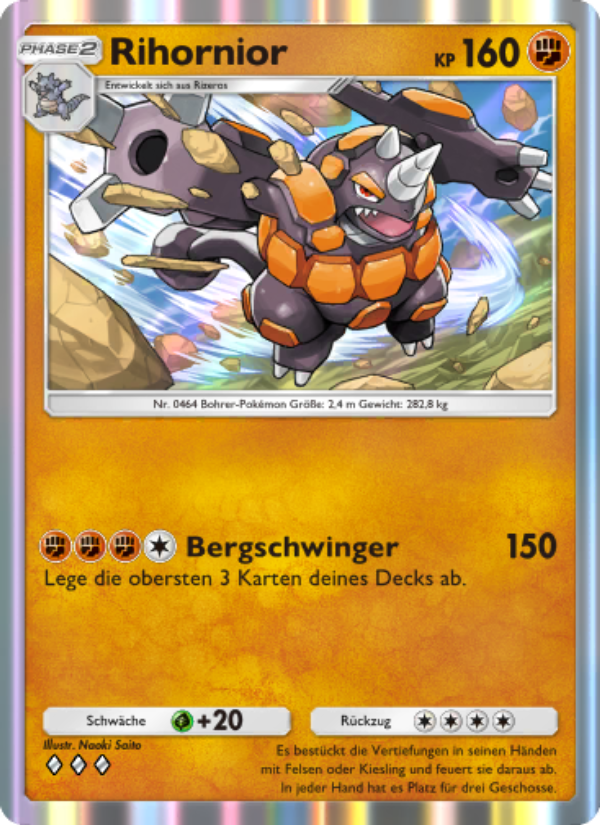 Rihornior 082 — Space-Time Smackdown (German Pokémon TCG card)