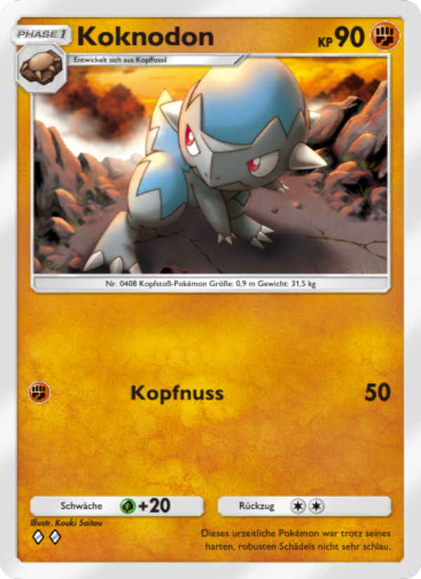 Koknodon 088 — Space-Time Smackdown (German Pokémon TCG card)