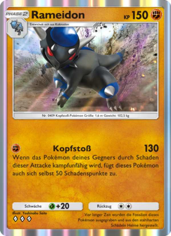 Rameidon 089 — Space-Time Smackdown (German Pokémon TCG card)