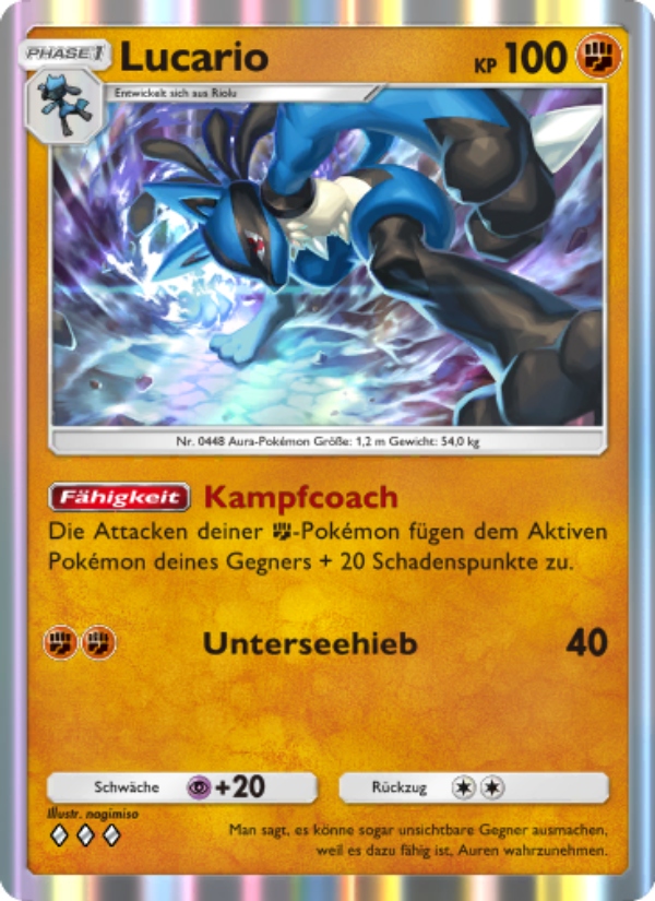 Lucario 092 — Space-Time Smackdown (German Pokémon TCG card)