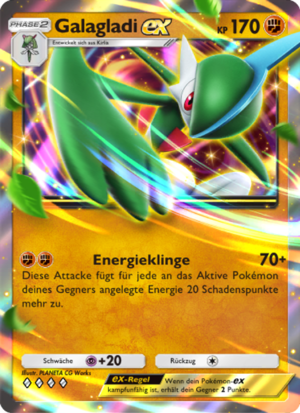 Galagladi-ex 095 — Space-Time Smackdown (German Pokémon TCG card)
