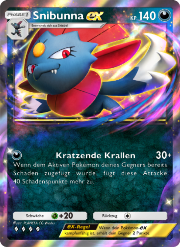 Snibunna-ex 099 — Space-Time Smackdown (German Pokémon TCG card)