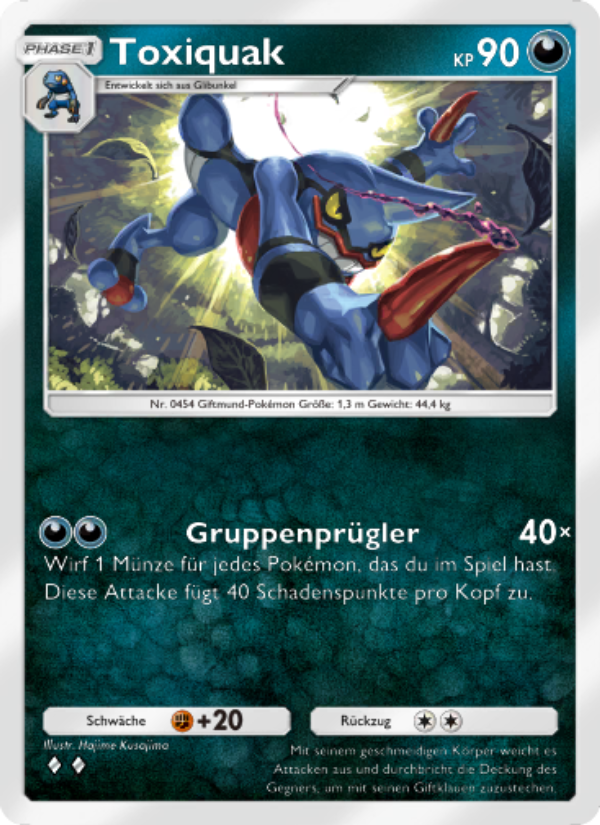 Toxiquak 108 — Space-Time Smackdown (German Pokémon TCG card)