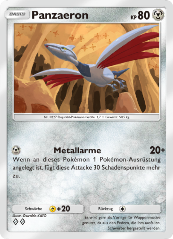 Panzaeron 111 — Space-Time Smackdown (German Pokémon TCG card)