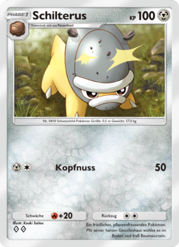Schilterus 113 — Space-Time Smackdown (German Pokémon TCG card)