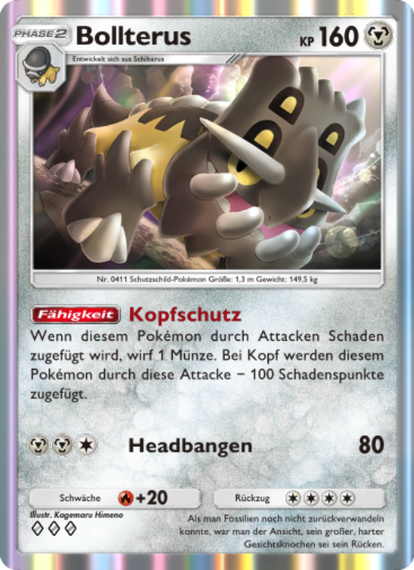 Bollterus 114 — Space-Time Smackdown (German Pokémon TCG card)