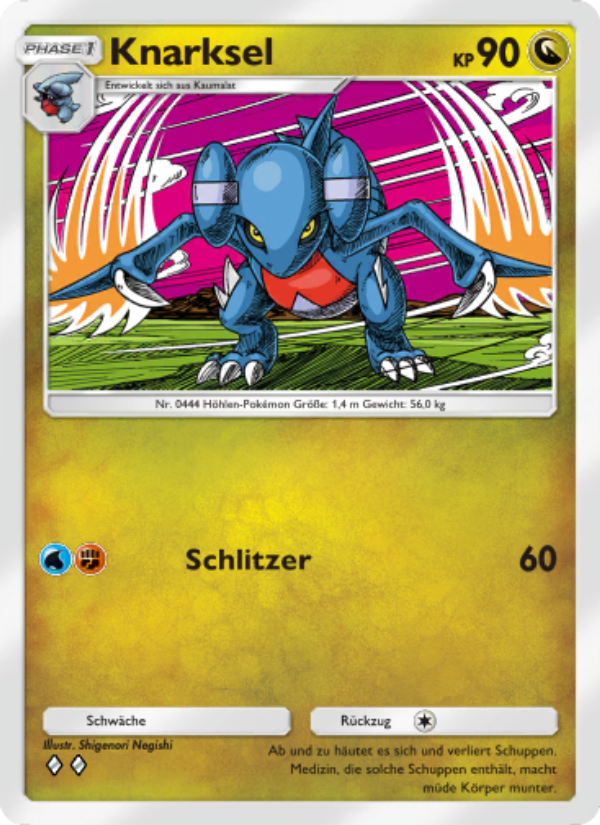 Knarksel 122 — Space-Time Smackdown (German Pokémon TCG card)