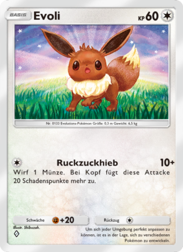 Evoli 126 — Space-Time Smackdown (German Pokémon TCG card)