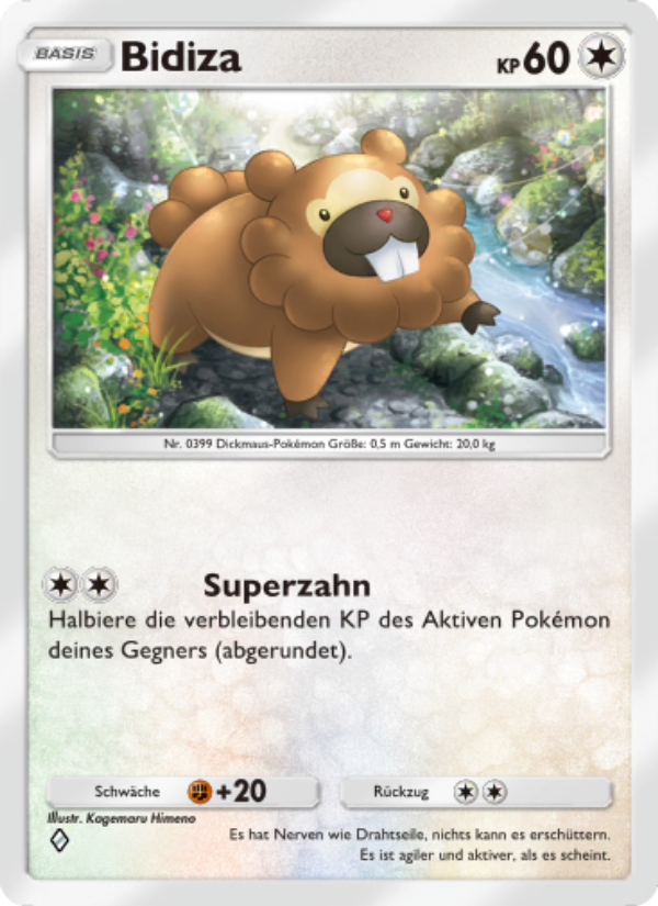 Bidiza 135 — Space-Time Smackdown (German Pokémon TCG card)