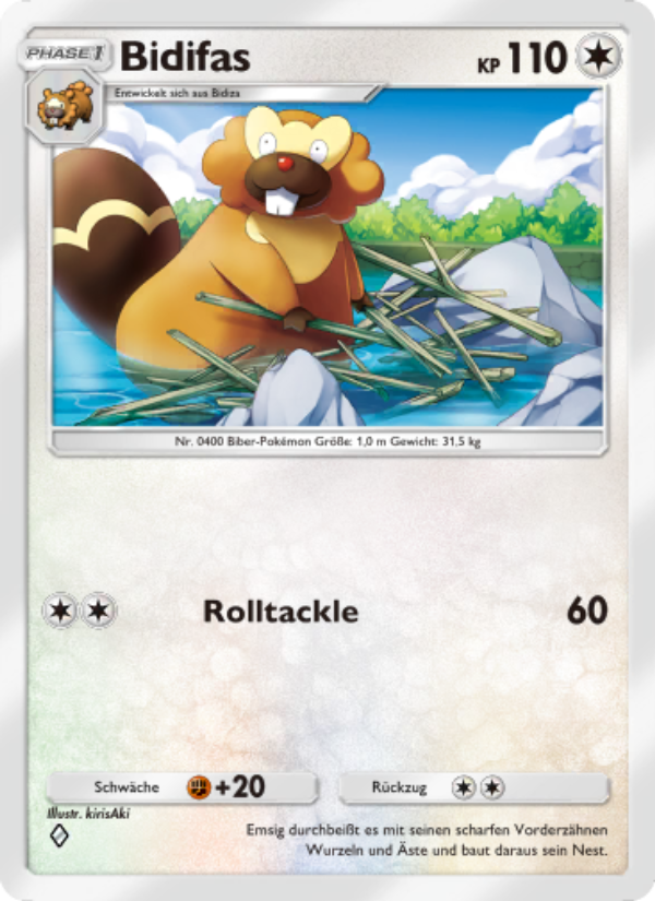Bidifas 136 — Space-Time Smackdown (German Pokémon TCG card)