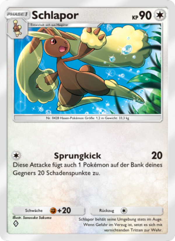 Schlapor 138 — Space-Time Smackdown (German Pokémon TCG card)