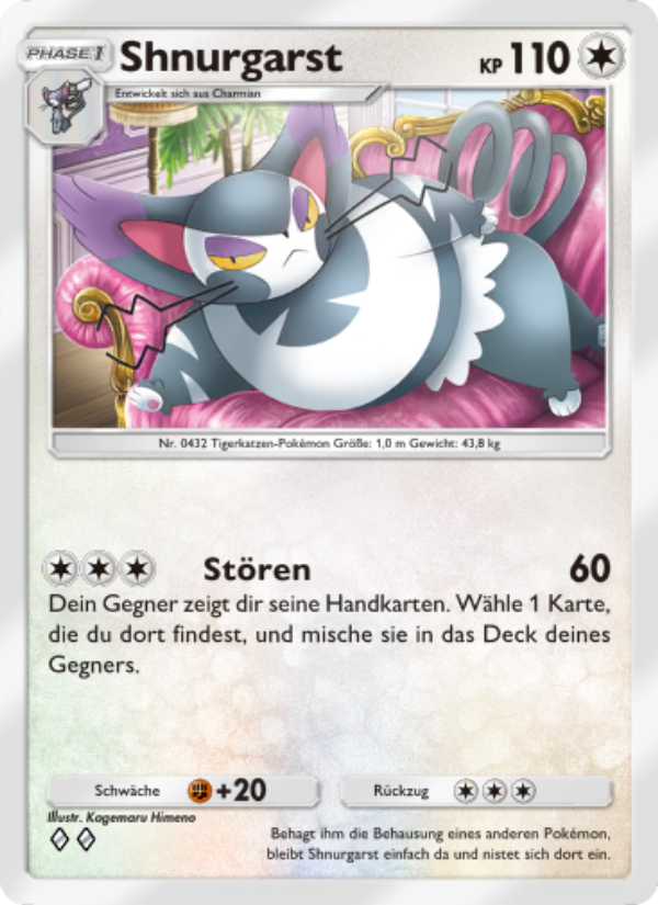 Shnurgarst 140 — Space-Time Smackdown (German Pokémon TCG card)