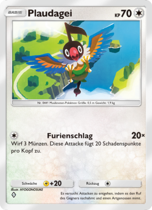 Plaudagei 141 — Space-Time Smackdown (German Pokémon TCG card)
