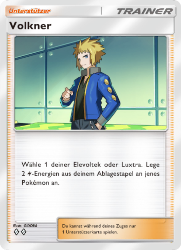 Volkner 153 — Space-Time Smackdown (German Pokémon TCG card)
