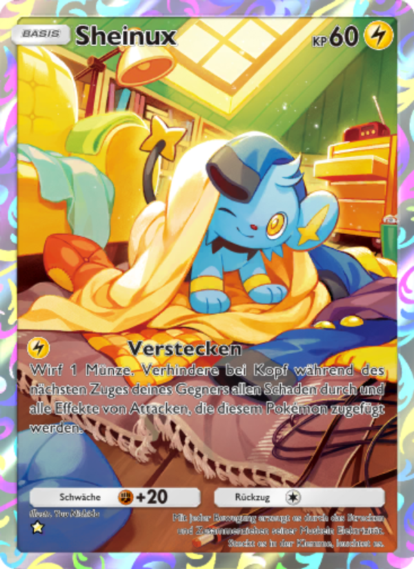 Sheinux 163 — Space-Time Smackdown (German Pokémon TCG card)