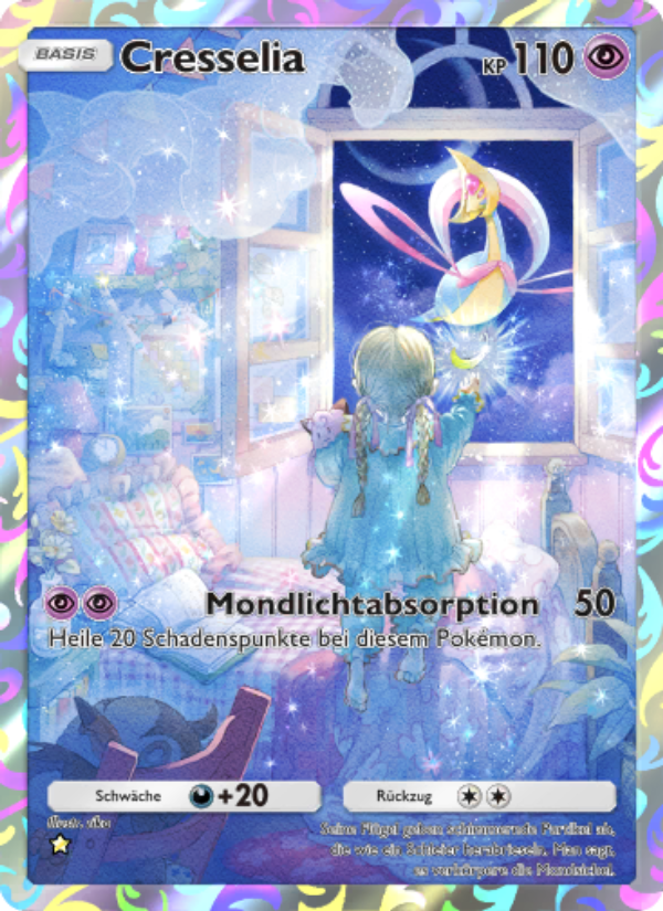 Cresselia 168 — Space-Time Smackdown (German Pokémon TCG card)