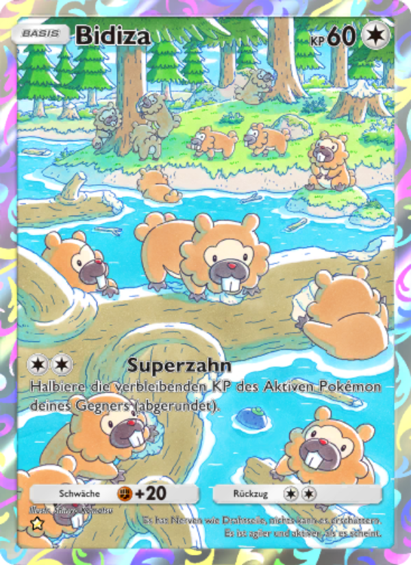 Bidiza 177 — Space-Time Smackdown (German Pokémon TCG card)