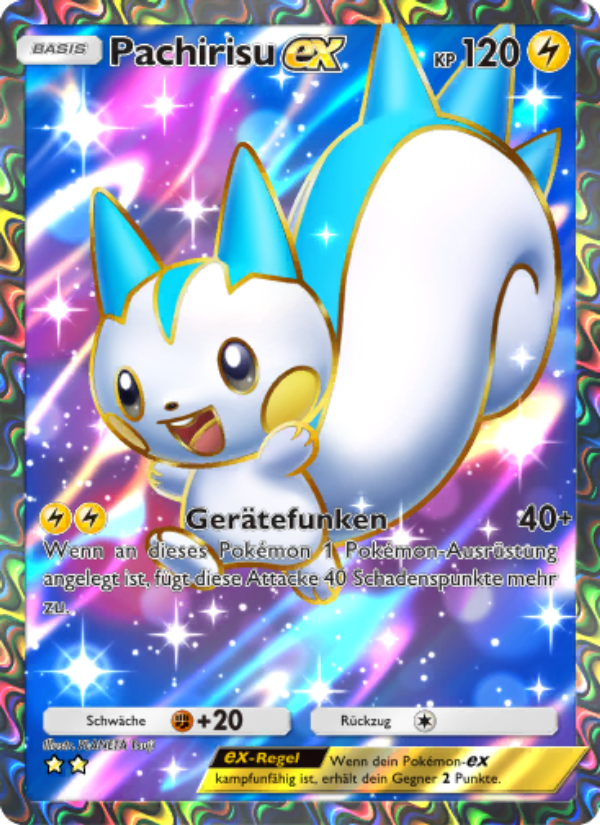 Pachirisu-ex 183 — Space-Time Smackdown (German Pokémon TCG card)