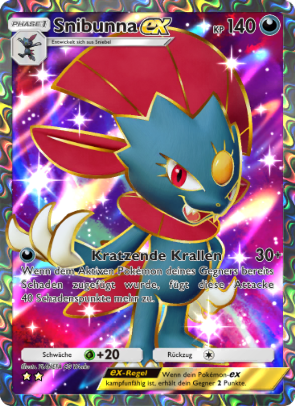 Snibunna-ex 186 — Space-Time Smackdown (German Pokémon TCG card)