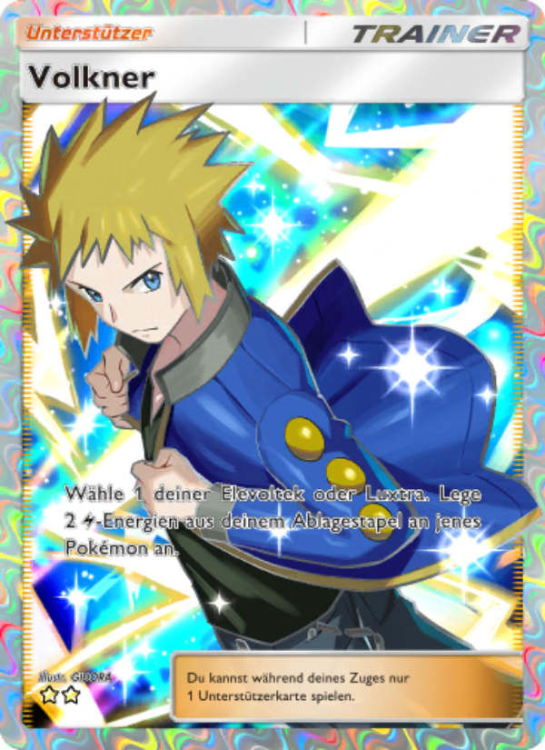 Volkner 193 — Space-Time Smackdown (German Pokémon TCG card)