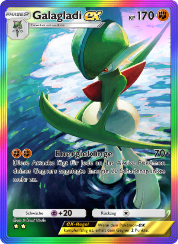 Galagladi-ex 200 — Space-Time Smackdown (German Pokémon TCG card)