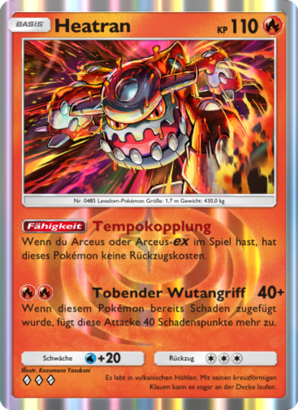 Heatran 013 — Triumphant Light (German Pokémon TCG card)