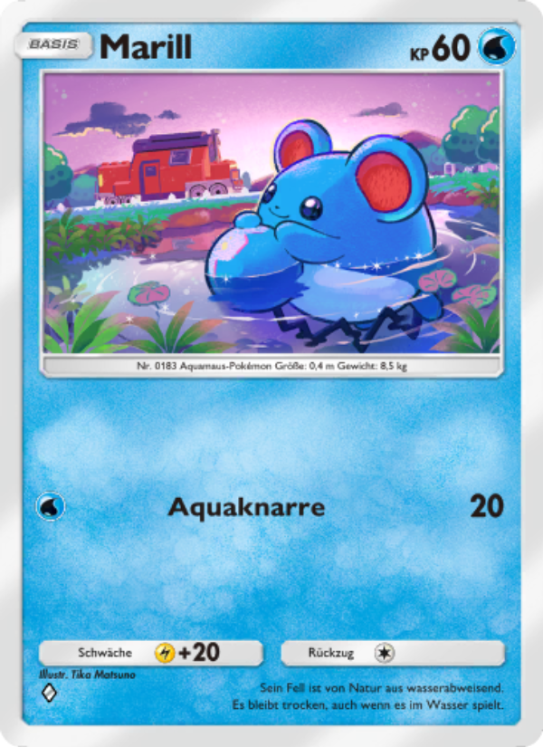 Marill 014 — Triumphant Light (German Pokémon TCG card)