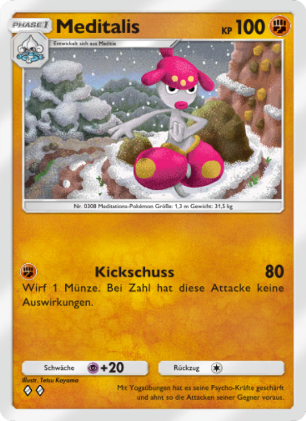 Meditalis 044 — Triumphant Light (German Pokémon TCG card)