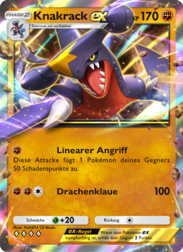Knakrack-ex 047 — Triumphant Light (German Pokémon TCG card)