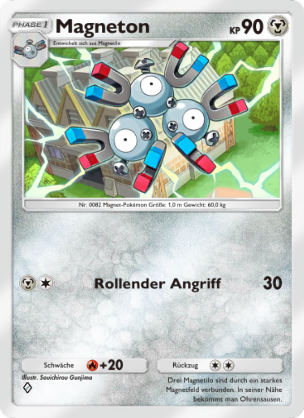 Magneton 054 — Triumphant Light (German Pokémon TCG card)