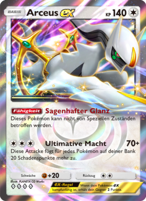 Arceus-ex 071 — Triumphant Light (German Pokémon TCG card)
