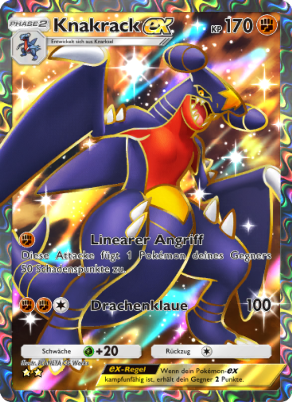 Knakrack-ex 084 — Triumphant Light (German Pokémon TCG card)