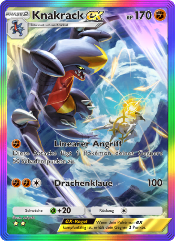 Knakrack-ex 093 — Triumphant Light (German Pokémon TCG card)