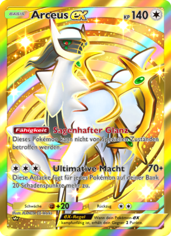 Arceus-ex 096 — Triumphant Light (German Pokémon TCG card)