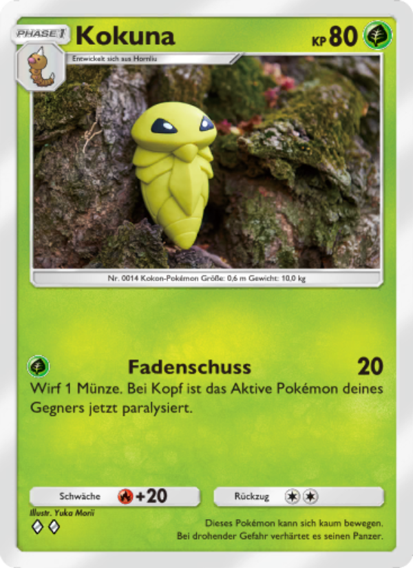 Kokuna 002 — Shining Revelry (German Pokémon TCG card)