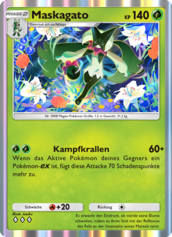 Maskagato 007 — Shining Revelry (German Pokémon TCG card)