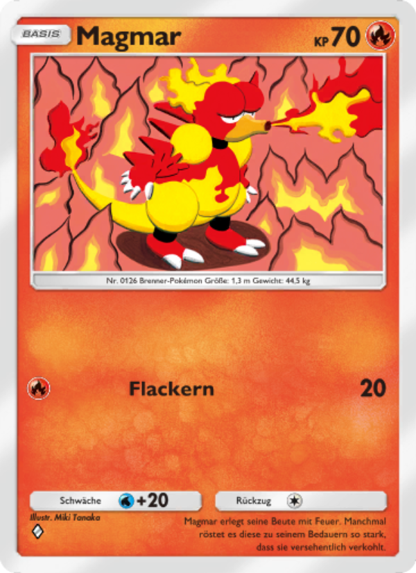Magmar 011 — Shining Revelry (German Pokémon TCG card)