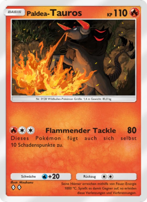 Paldea-Tauros 013 — Shining Revelry (German Pokémon TCG card)