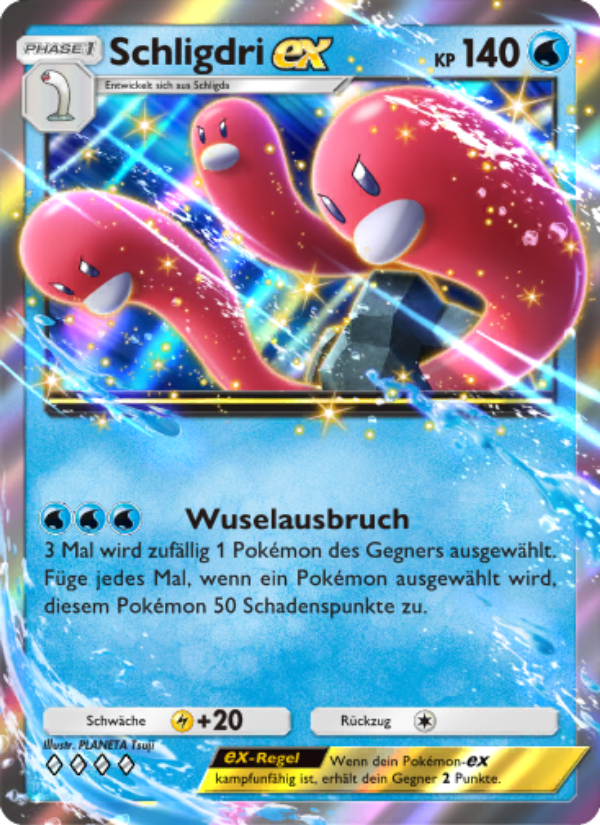 Schligdri-ex 019 — Shining Revelry (German Pokémon TCG card)